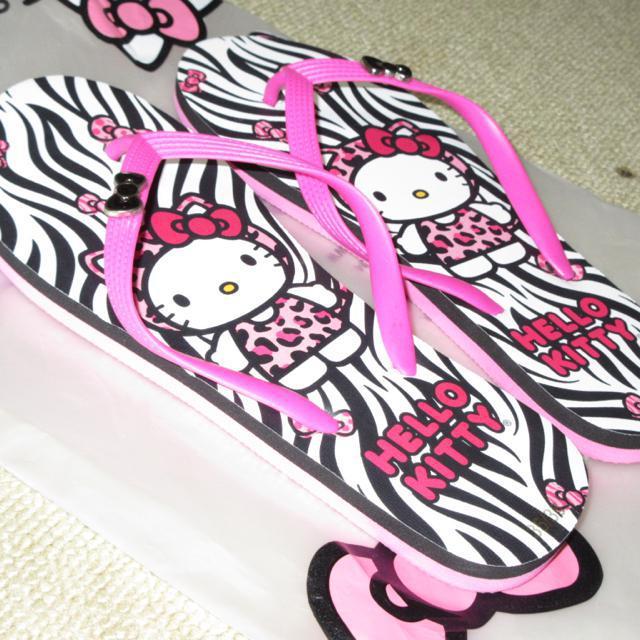 未使用☆SHEIN×ハローキティ*ビーチサンダル*夏用*ゼブラ柄 < おもちゃ  未使用☆SHEIN×ハローキティ*ビーチサンダル*夏用*ゼブラ柄 < おもちゃの