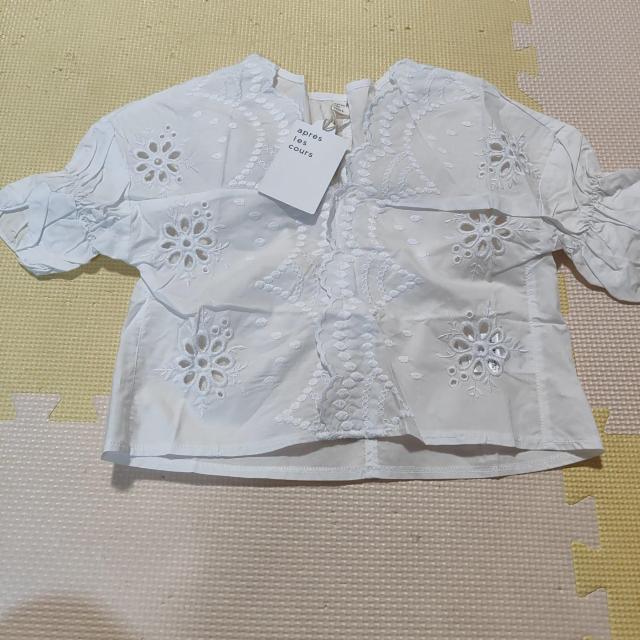 新品タグ付き☆アプレレクール 女の子 カットソー 五分袖 ホワイト 100 < キッズ/ベビー 新品タグ付き☆アプレレクール 女の子 カットソー 五分袖 ホワイト 100 < キッズ/ベビーの