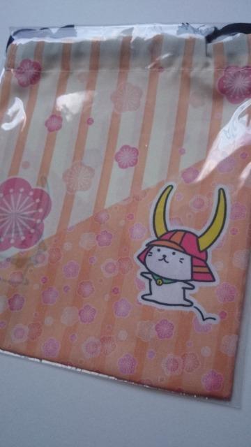 新品未開封☆ひこにゃん★巾着袋☆和花柄★きんちゃく☆ < アニメ/コミック/キャラクター  新品未開封☆ひこにゃん★巾着袋☆和花柄★きんちゃく☆ < アニメ/コミック/キャラクターの