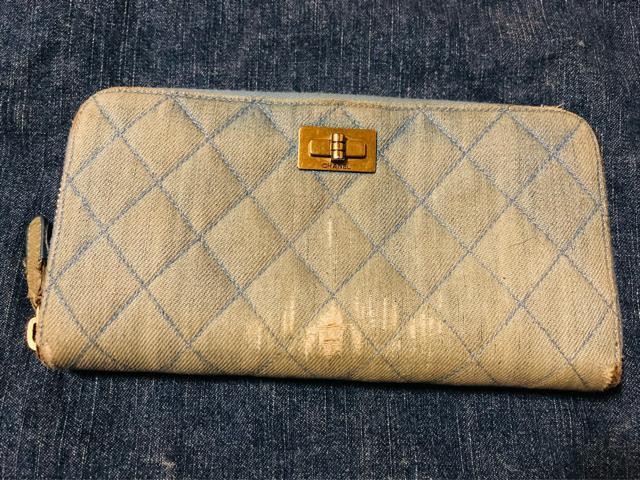 CHANEL シャネル デニム 財布 ラウンドファスナー スペイン製 レザー メンズ レディース < ブランド  CHANEL シャネル デニム 財布 ラウンドファスナー スペイン製 レザー メンズ レディース  < ブランドの