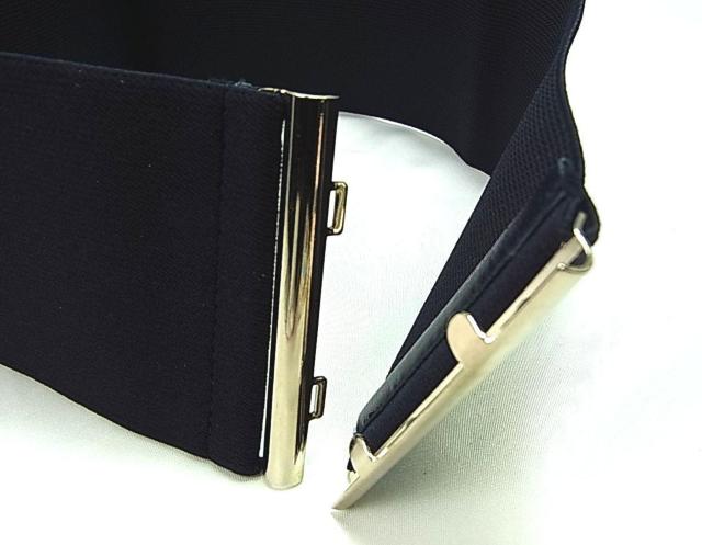 500円スタ★新品 伸縮性あり ウエストベルト ブラック シルバー金具 < 女性ファッション  500円スタ★新品 伸縮性あり ウエストベルト ブラック シルバー金具 < 女性ファッションの