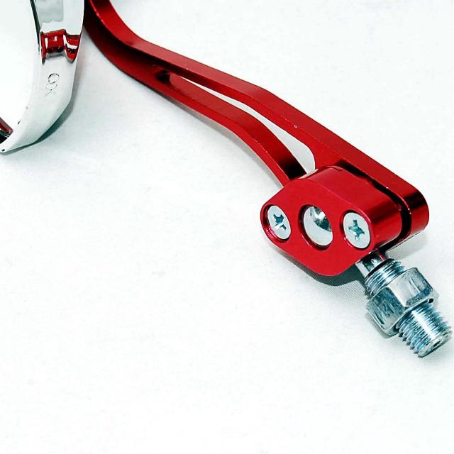 バイクカスタム用 アルミ バックミラー サイドミラー ワインレッド 変換アダプター付 オートバイ 原付 汎用 バイクミラー 赤 < 自動車/バイク バイクカスタム用 アルミ バックミラー サイドミラー ワインレッド 変換アダプター付 オートバイ 原付 汎用 バイクミラー 赤 < 自動車/バイク