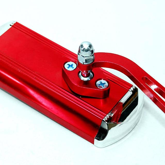 バイクカスタム用 アルミ バックミラー サイドミラー ワインレッド 変換アダプター付 オートバイ 原付 汎用 バイクミラー 赤 < 自動車/バイク バイクカスタム用 アルミ バックミラー サイドミラー ワインレッド 変換アダプター付 オートバイ 原付 汎用 バイクミラー 赤 < 自動車/バイク