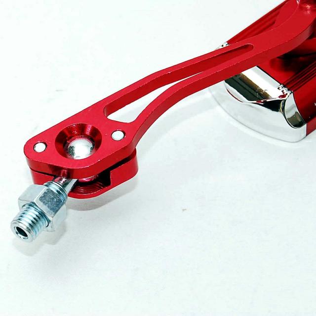 バイクカスタム用 アルミ バックミラー サイドミラー ワインレッド 変換アダプター付 オートバイ 原付 汎用 バイクミラー 赤 < 自動車/バイク バイクカスタム用 アルミ バックミラー サイドミラー ワインレッド 変換アダプター付 オートバイ 原付 汎用 バイクミラー 赤 < 自動車/バイク