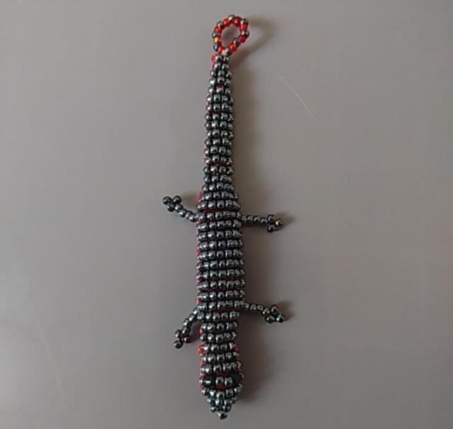 アカハライモリ ハンドメイド ビーズマスコット 未使用品 < ペット/手芸/園芸  アカハライモリ ハンドメイド ビーズマスコット 未使用品 < ペット/手芸/園芸の