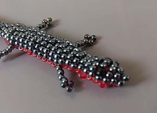 アカハライモリ ハンドメイド ビーズマスコット 未使用品 < ペット/手芸/園芸  アカハライモリ ハンドメイド ビーズマスコット 未使用品 < ペット/手芸/園芸の