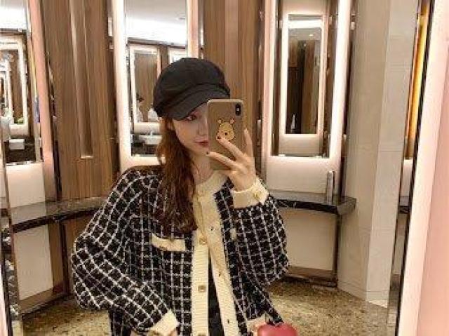 ツイード柄 ニットカーディガン ニット トップス ブラック < 女性ファッション ツイード柄 ニットカーディガン ニット トップス ブラック < 女性ファッションの