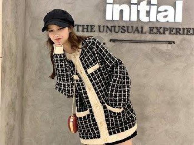 ツイード柄 ニットカーディガン ニット トップス ブラック < 女性ファッション ツイード柄 ニットカーディガン ニット トップス ブラック < 女性ファッションの