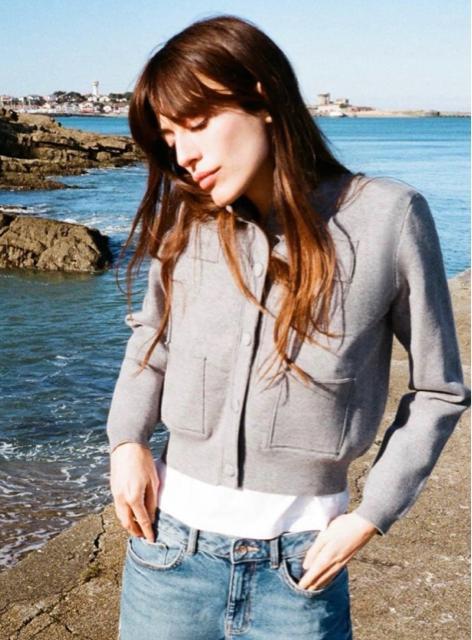 �����i��ZARA���v���[���j�b�g�W���P�b�g �p�f�b�h�V�����_�[���O���[��L �� �u�����h�� 