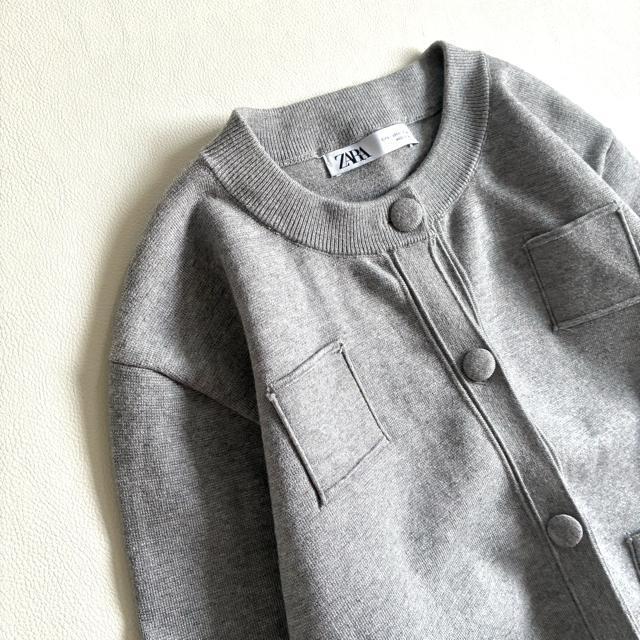 �����i��ZARA���v���[���j�b�g�W���P�b�g �p�f�b�h�V�����_�[���O���[��L �� �u�����h�� 