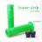 スーパーグリップ 125mm グリーン 左右セット ハンドルグリップ バイク オートバイ ラバーグリップ スクーター 原付
