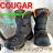 ★COUGAR/WATERPROOF★迷彩柄トレッキングブーツ★23-23.5p★