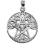MM Sterling Silver Cut Out Tree Pentacle