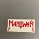 80�N�㓖�����@�}�m�E�H�[ MANOWAR /  ���S�X�e�b�J�[�@�w���B���^���@�n�[�h���b�N