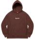Supreme box logo hoodeddark brown MTCY