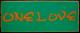 m-69 Original Sticker One Love �X�e�b�J�[ �������u �s�[�X ���Q�G