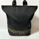 FENDI �t�F���f�B �i�C���� ���U�[ �n���h�o�b�O �g�[�g�o�b�O �u���b�N SV���� A4�T�C�Y���[