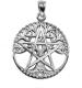 MM Sterling Silver Cut Out Tree Pentacle